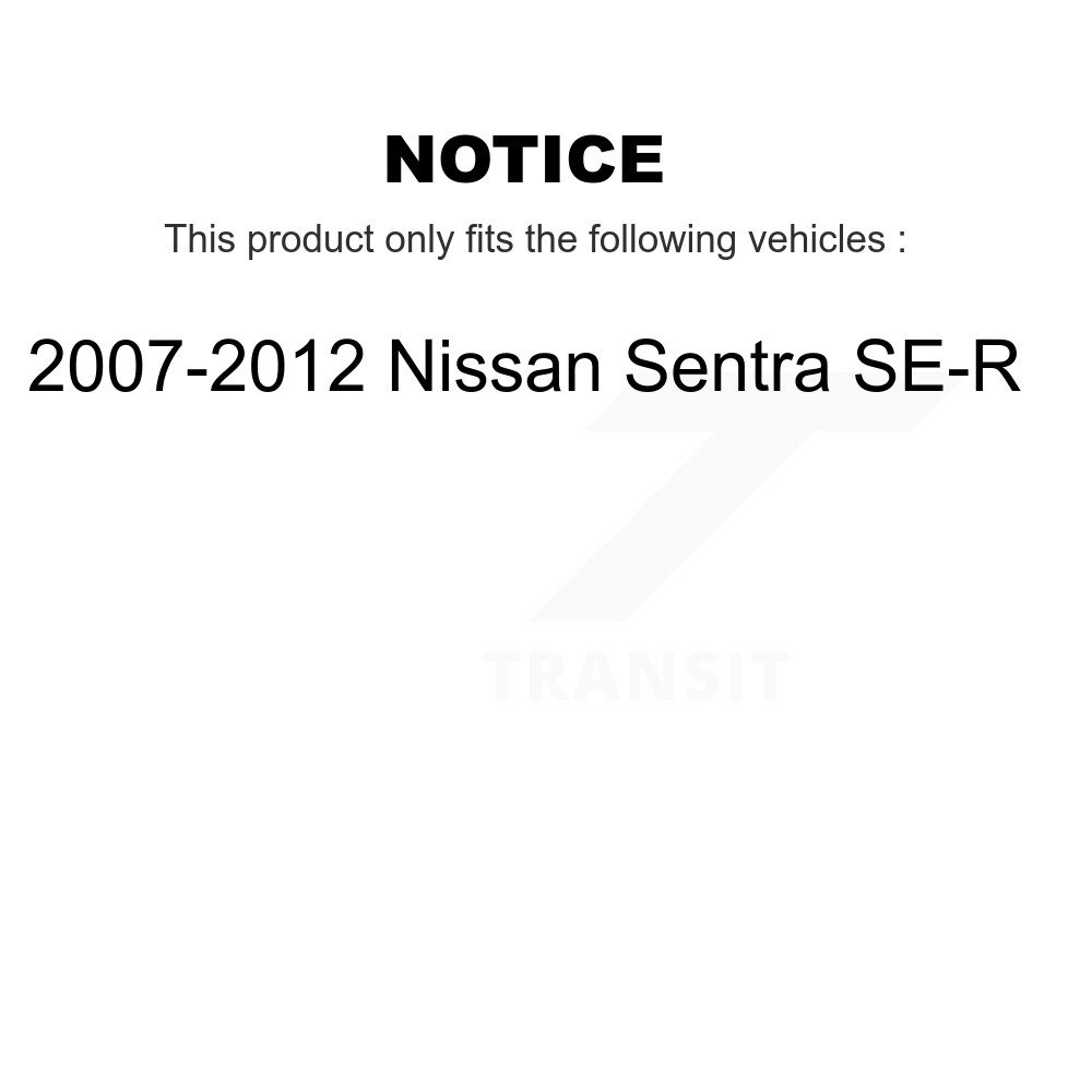Front Rear Disc Brake Rotors Kit For 2007-2012 Nissan Sentra SE-R K8-101524 - Image 2