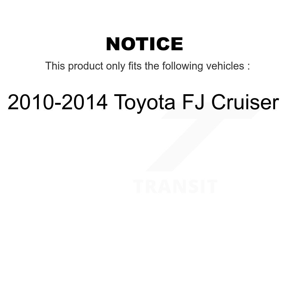 Front Rear Disc Brake Rotors Kit For 2010-2014 Toyota FJ Cruiser K8-101547 - Image 2