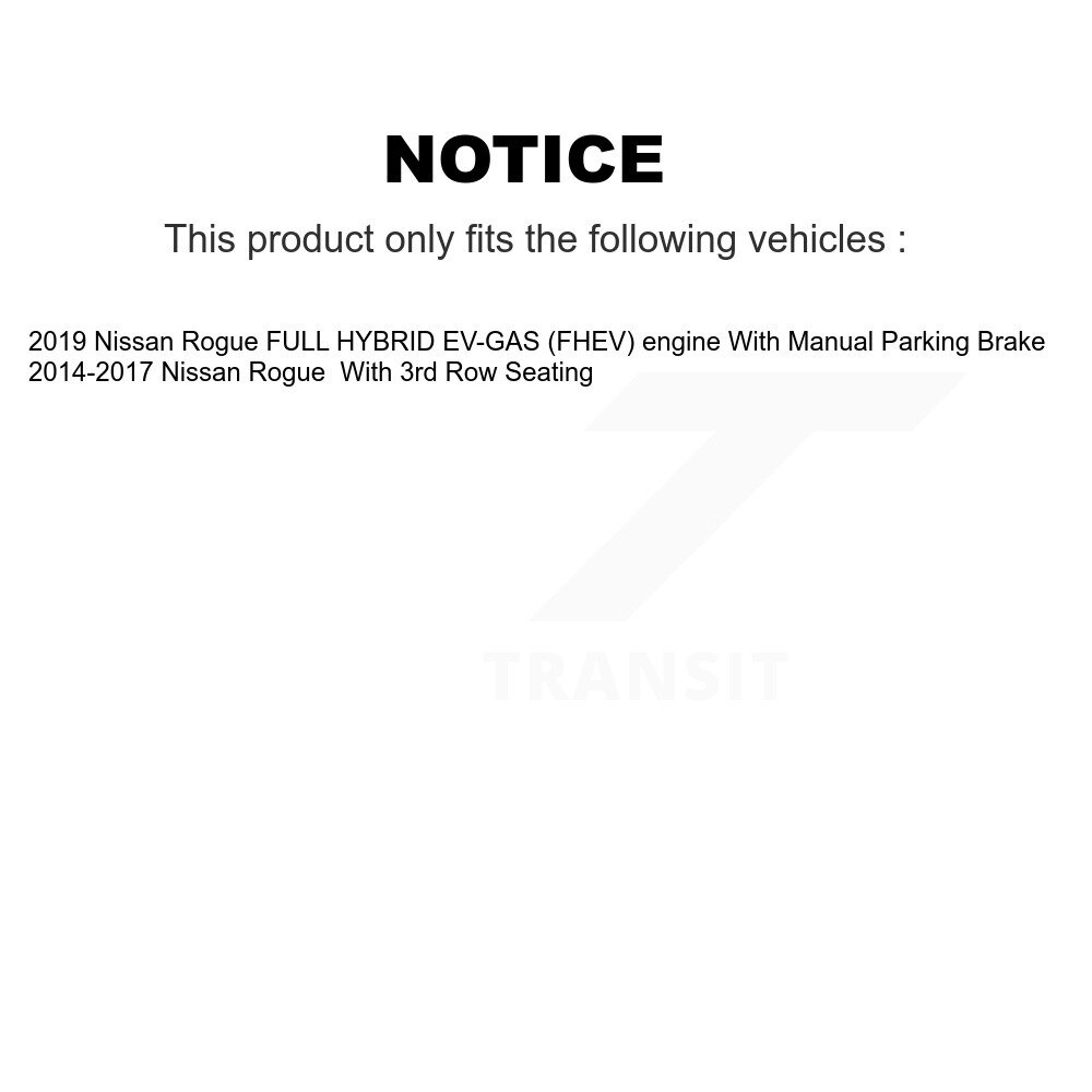 Front Rear Disc Brake Rotors Kit For Nissan Rogue K8-101635 - Image 2