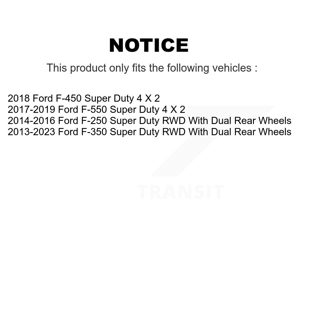 Front Disc Brake Rotors And Hub Assembly Pair For Ford F-350 Super Duty F-250 F-450 F-550 K8-101663 - Image 2