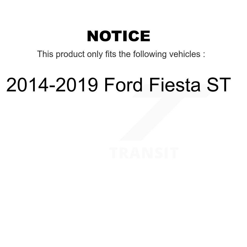 Front Rear Disc Brake Rotors Kit For 2014-2019 Ford Fiesta ST K8-101678 - Image 2