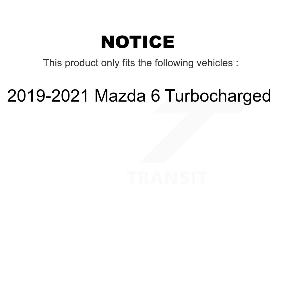 Front Rear Disc Brake Rotors Kit For 2019-2021 Mazda 6 Turbocharged K8-101726 - Image 2