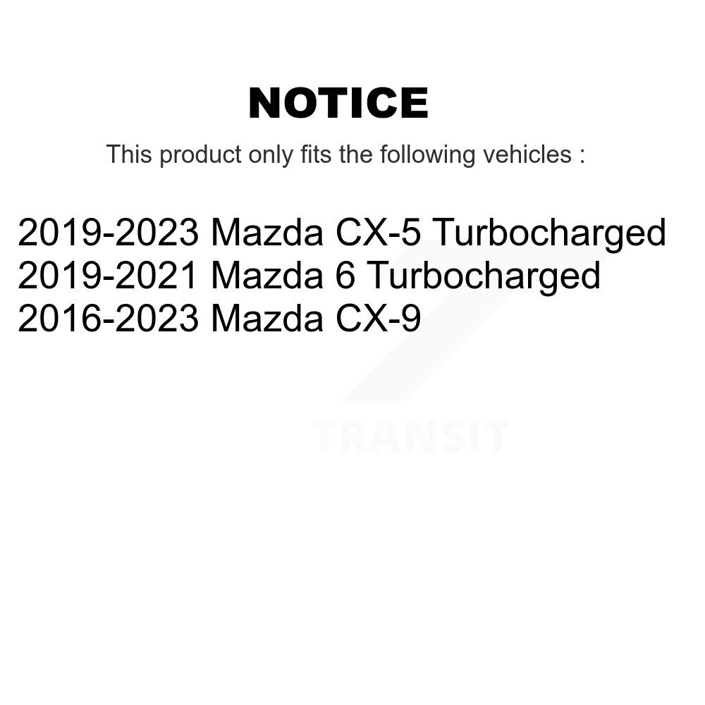 Front Disc Brake Rotors Pair For Mazda CX-5 CX-9 6 K8-101766 - Image 2