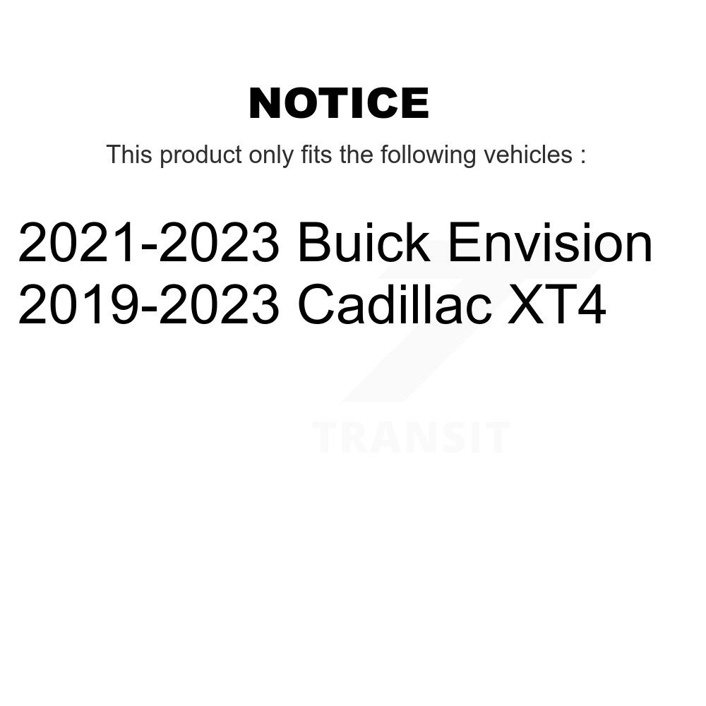 Rear Disc Brake Rotors Pair For Cadillac XT4 Buick Envision K8-101780 - Image 2