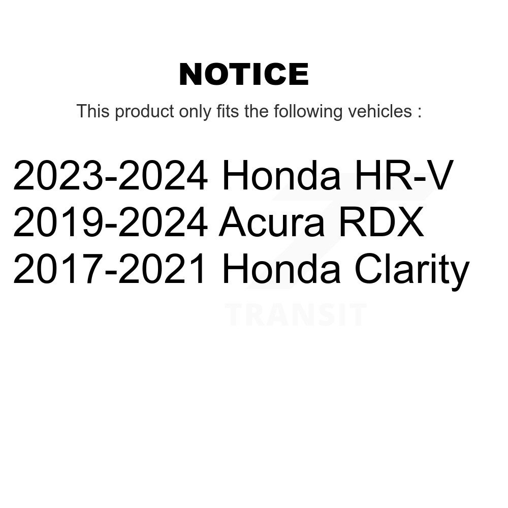 Rear Disc Brake Rotors Pair For Acura RDX Honda HR-V Clarity K8-101799 - Image 2
