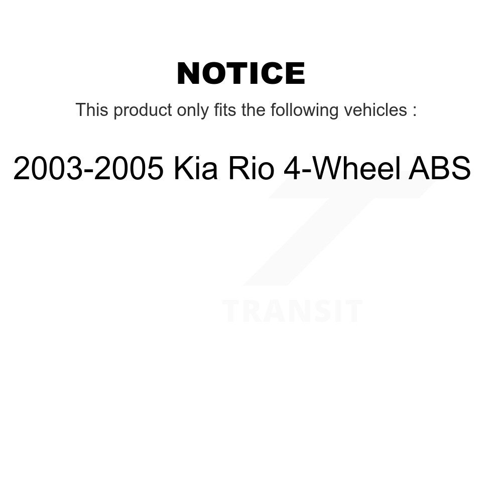 Rear Brake Drums Pair For 2003-2005 Kia Rio 4-Wheel ABS K8-101891 - Image 2