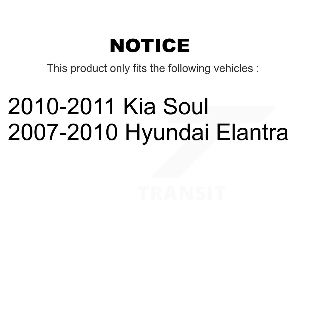 Rear Brake Drums Pair For Hyundai Elantra Kia Soul K8-101898 - Image 2