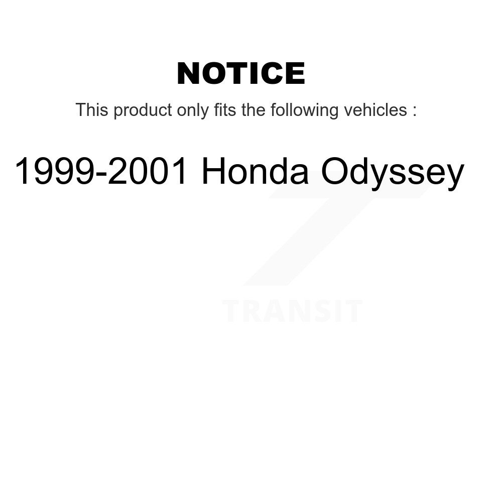 Rear Brake Drums Pair For 1999-2001 Honda Odyssey K8-101914 - Image 2