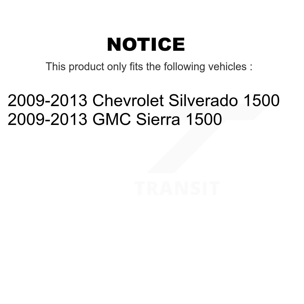Rear Brake Drums Pair For 2009-2013 GMC Sierra 1500 Chevrolet Silverado K8-101957 - Image 2