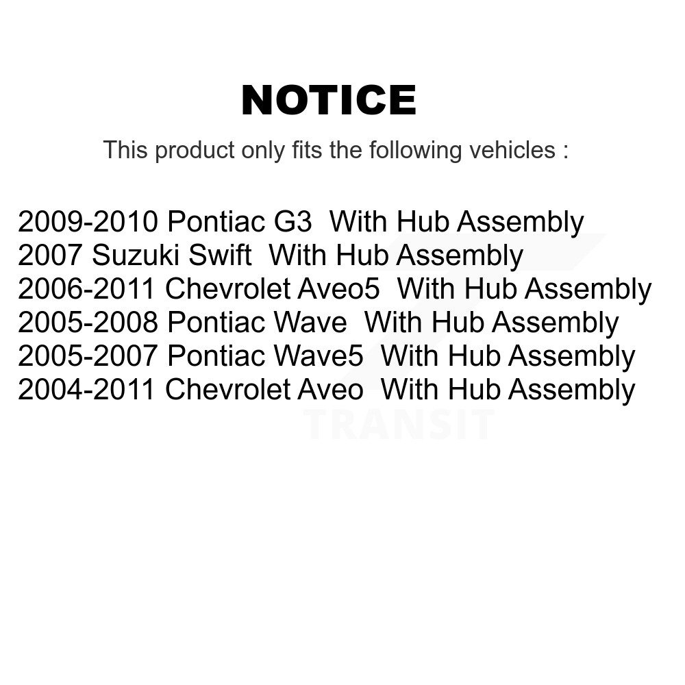 Front Rear Disc Brake Rotor Drum Kit For Chevrolet Aveo Pontiac Aveo5 Wave G3 Suzuki Swift K8-101976 - Image 2