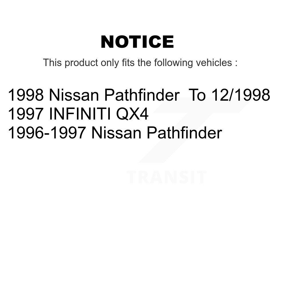Front Rear Disc Brake Rotors Drums Kit For Nissan Pathfinder INFINITI QX4 K8-102151 - Image 2