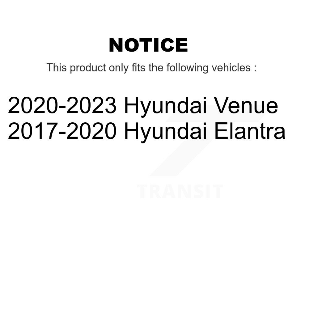 Rear Brake Drums Pair For Hyundai Elantra Venue K8-102225 - Image 2