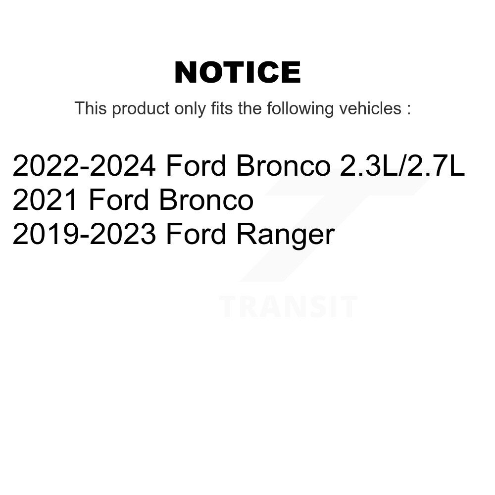 Front Disc Brake Rotors Pair For Ford Ranger Bronco K8-102293 - Image 2