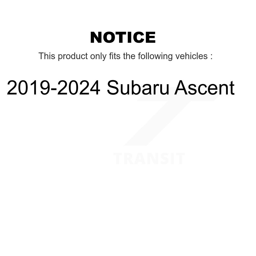 Front Disc Brake Rotors Pair For 2019-2024 Subaru Ascent K8-102295 - Image 2