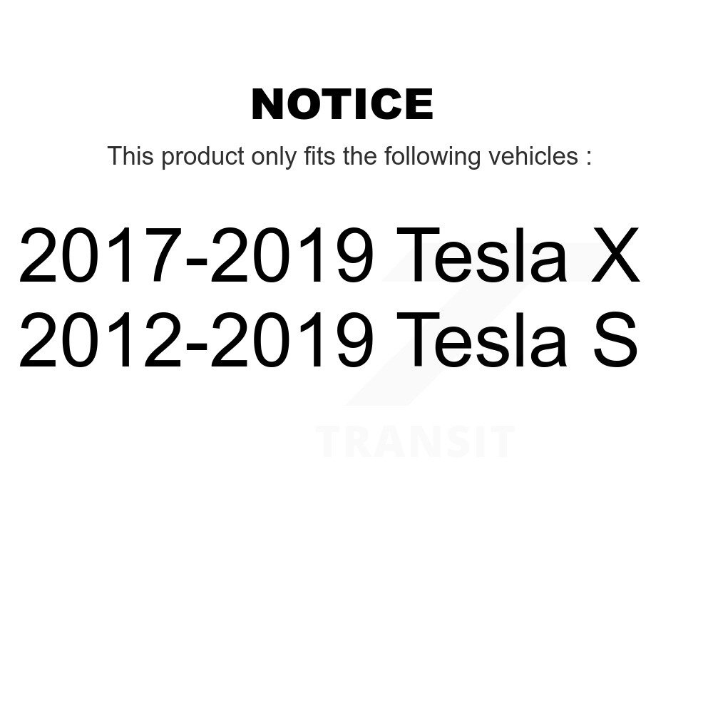 Front Disc Brake Rotors Pair For Tesla S X K8-102380 - Image 2