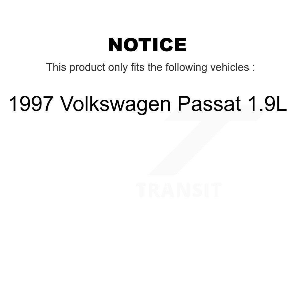 Front Rear Disc Brake Rotors Kit For 1997 Volkswagen Passat 1.9L K8-102422 - Image 2