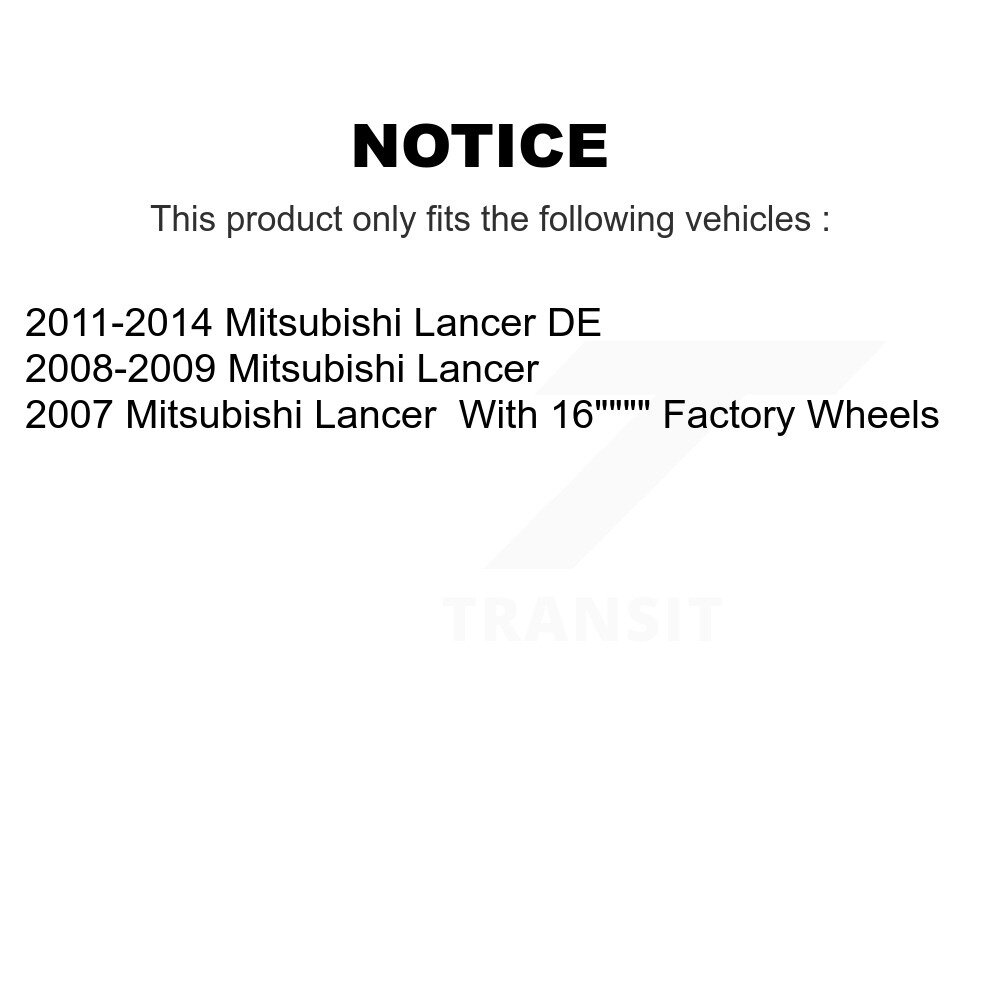 Rear Brake Drums Pair For Mitsubishi Lancer K8-102520 - Image 2