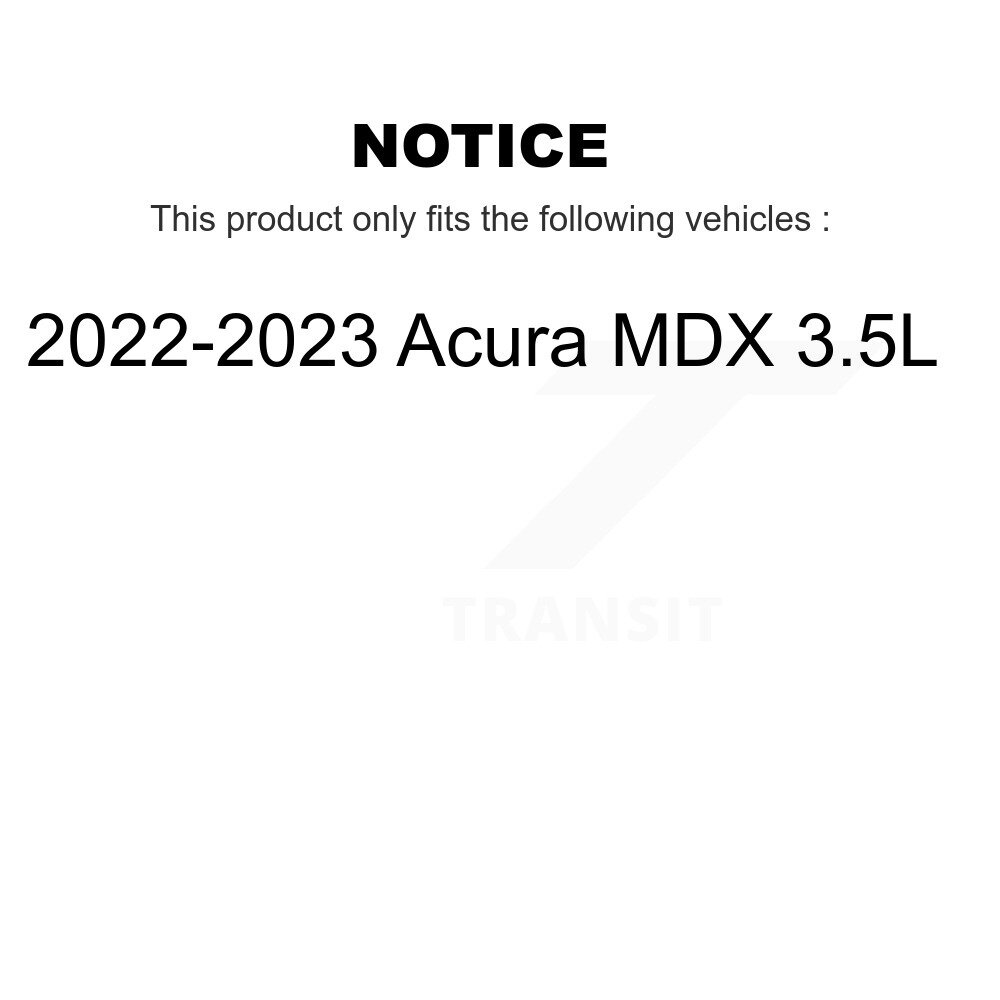 Front Rear Disc Brake Rotors Kit For 2022-2023 Acura MDX 3.5L K8-102577 - Image 2