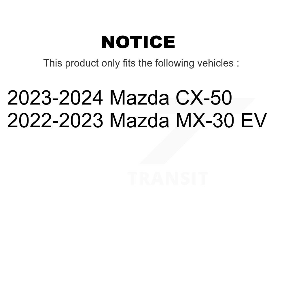 Front Disc Brake Rotors Pair For Mazda CX-50 MX-30 EV K8-102596 - Image 2