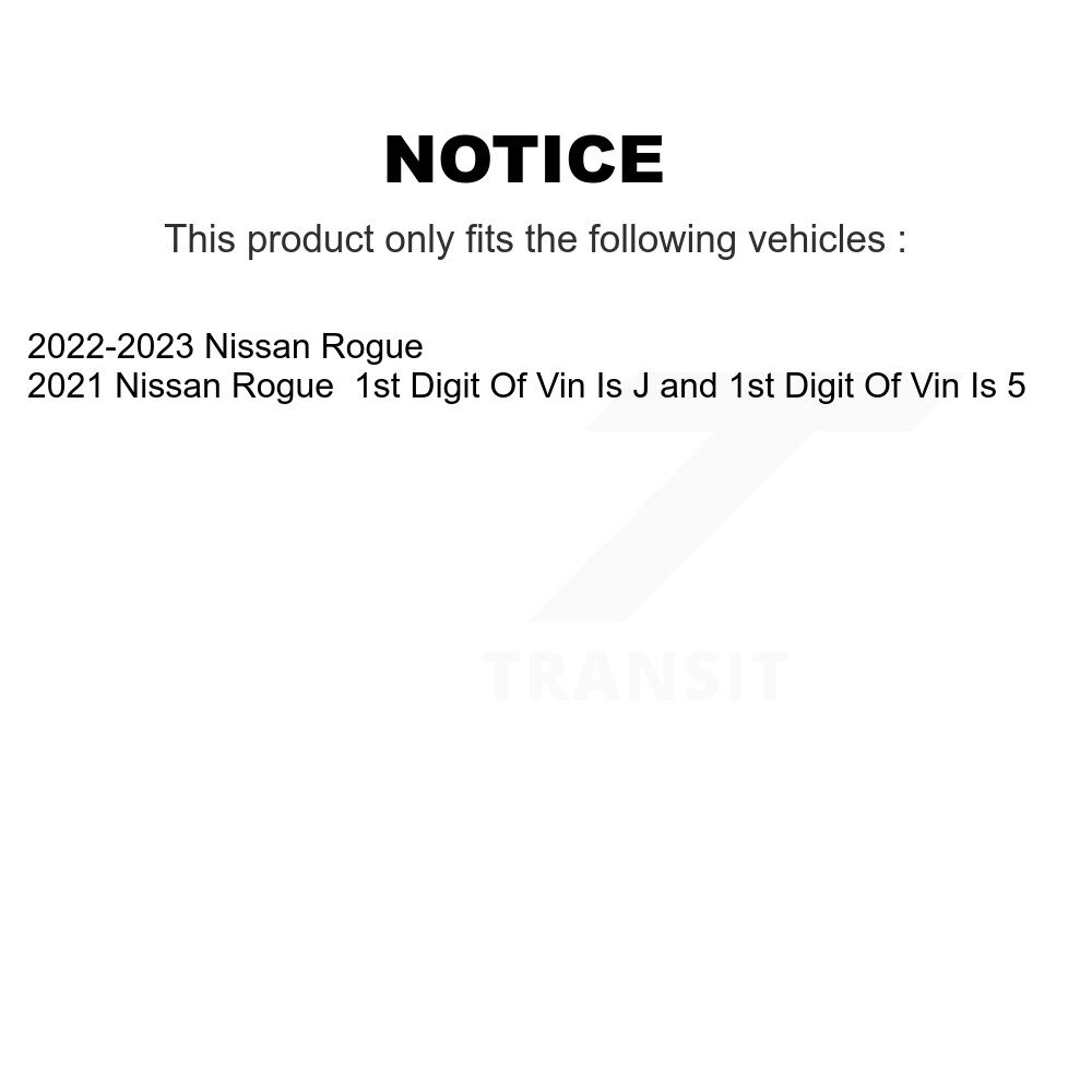 Front Disc Brake Rotors Pair For Nissan Rogue K8-102608 - Image 2