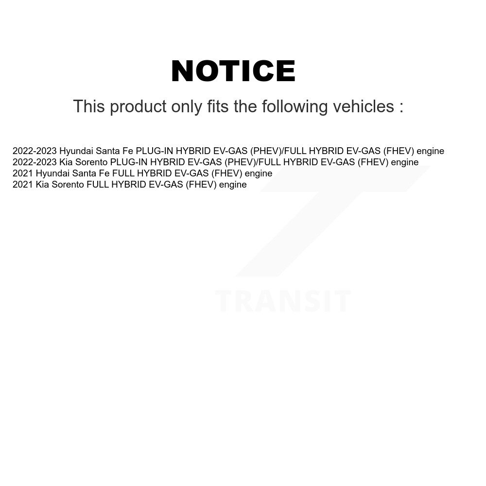 Rear Disc Brake Rotors Pair For Hyundai Santa Fe Kia Sorento K8-102638 - Image 2