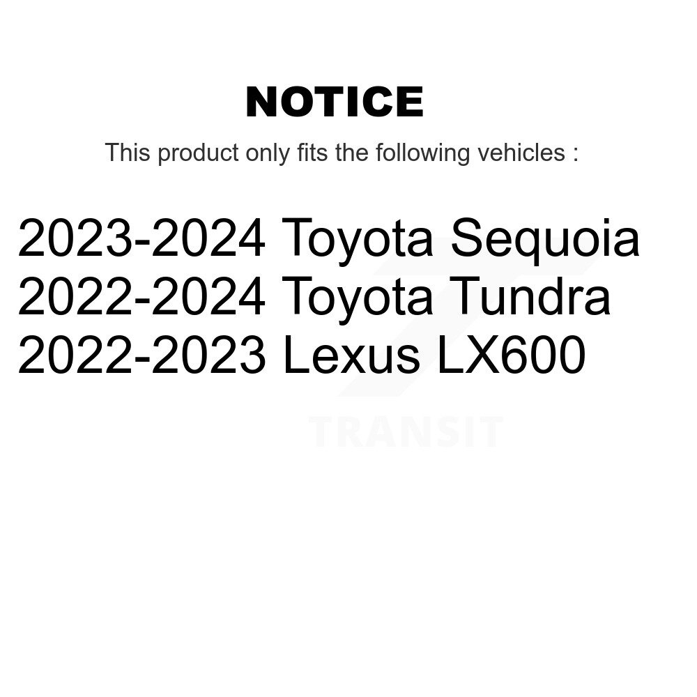 Rear Disc Brake Rotors Pair For Toyota Tundra Sequoia Lexus LX600 K8-102654 - Image 2