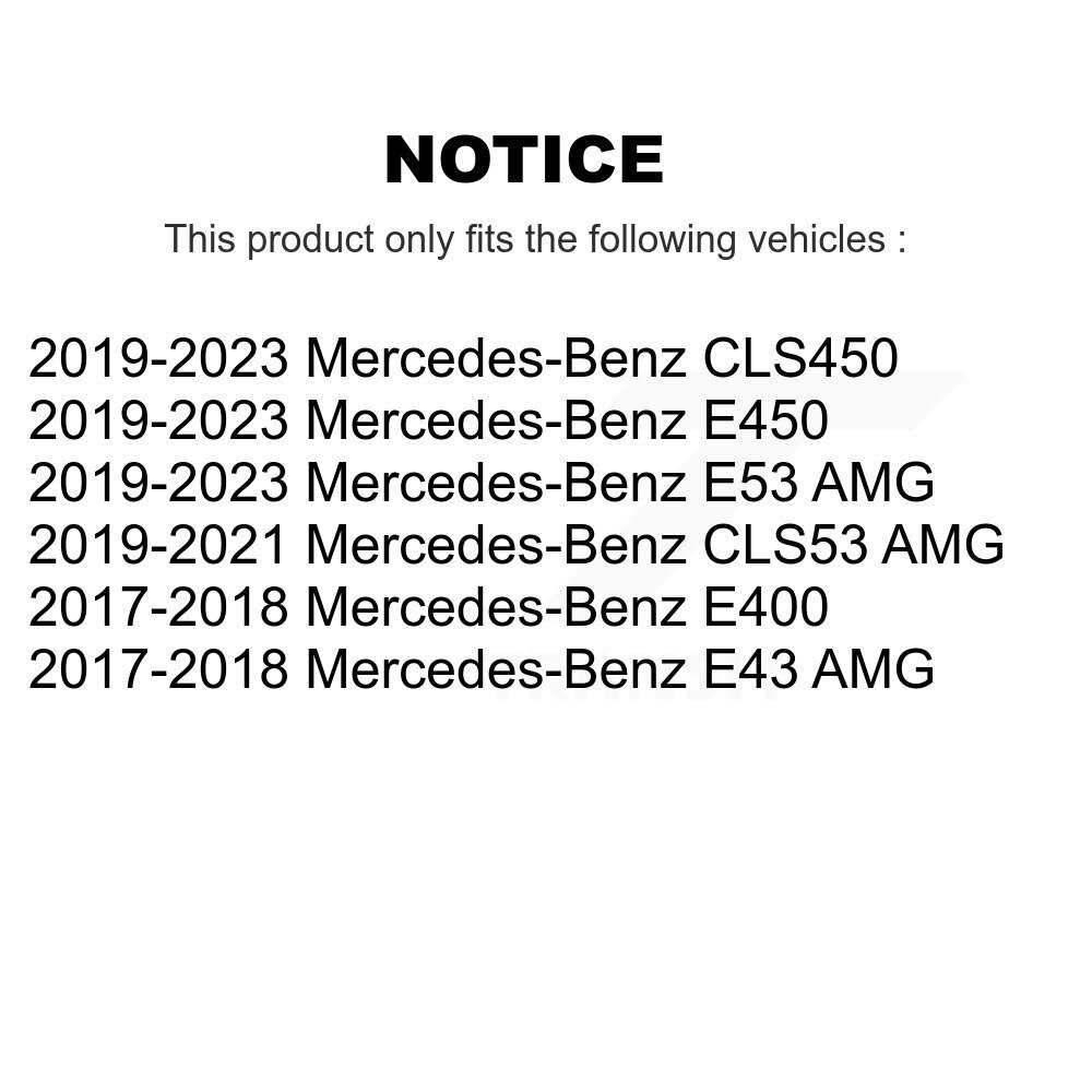 Rear Disc Brake Rotors Pair For Mercedes-Benz E450 E400 E53 AMG CLS53 CLS450 E43 K8-102656 - Image 2
