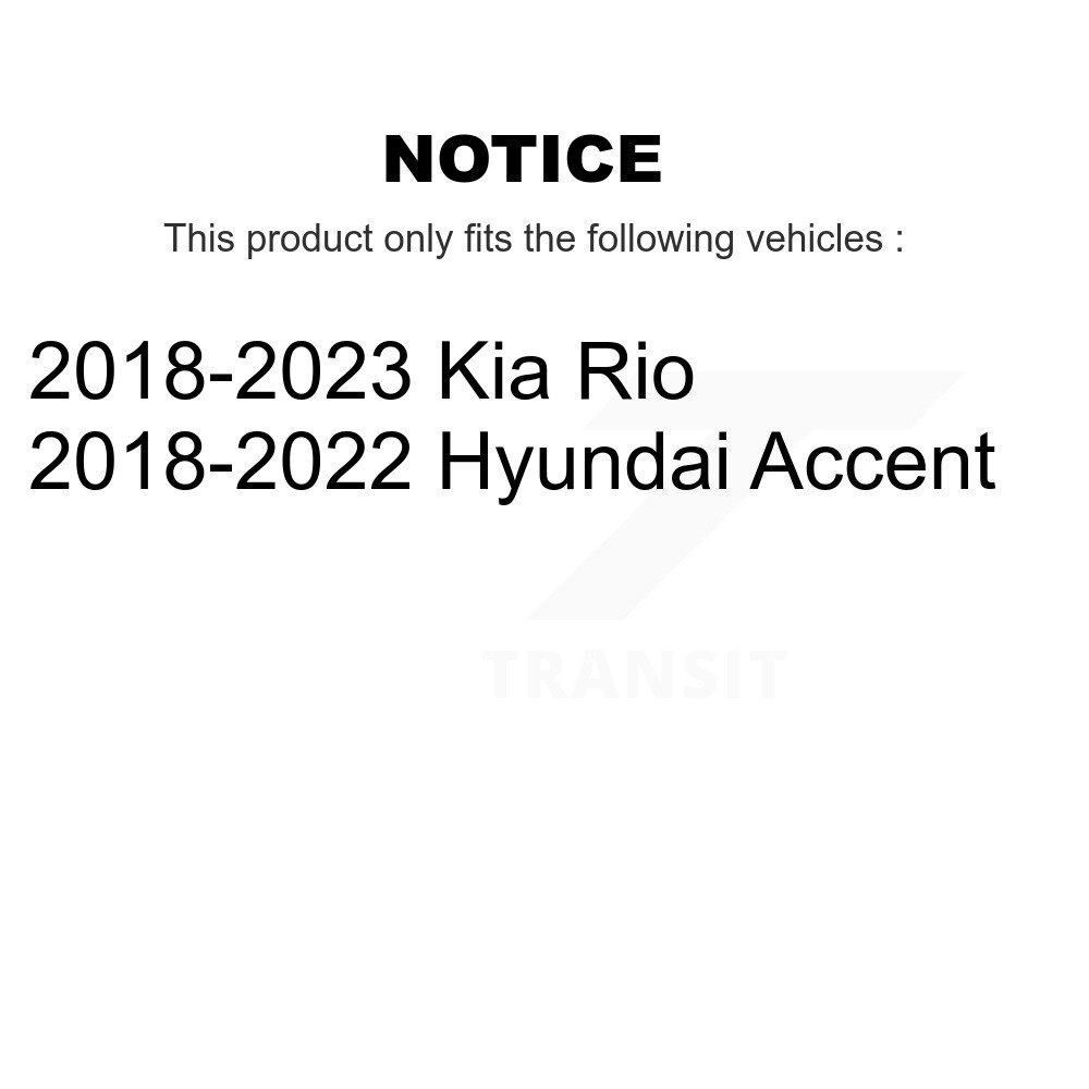 Rear Brake Drums Pair For Kia Rio Hyundai Accent K8-102709 - Image 2