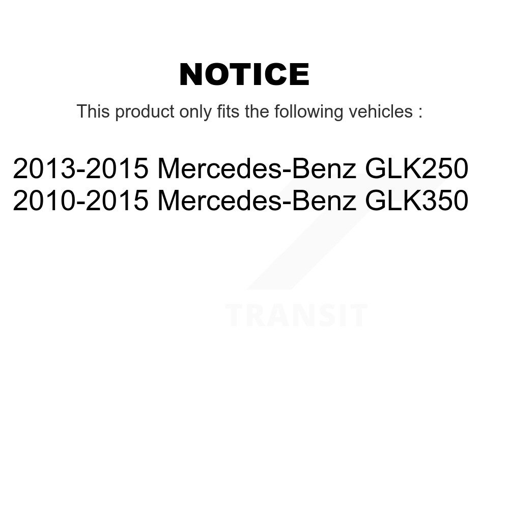 Front Disc Brake Rotors And Ceramic Pads Kit For Mercedes-Benz GLK350 GLK250 K8C-100155 - Image 2