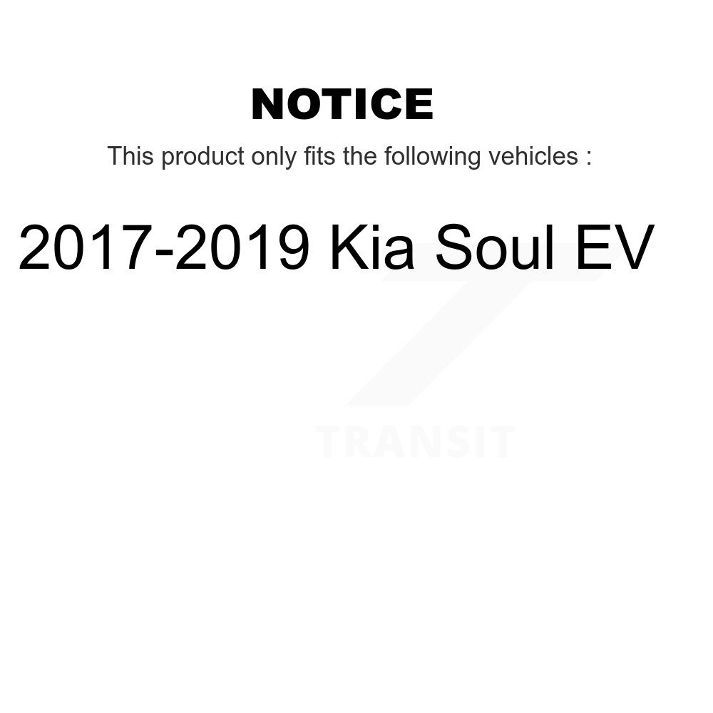 Front Disc Brake Rotors And Ceramic Pads Kit For 2017-2019 Kia Soul EV K8C-100350 - Image 2