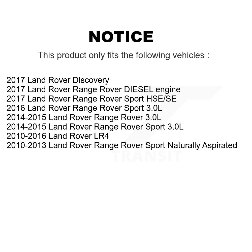 Front Disc Brake Rotors And Ceramic Pads Kit For Land Rover Range Sport LR4 Discovery K8C-100437 - Image 2