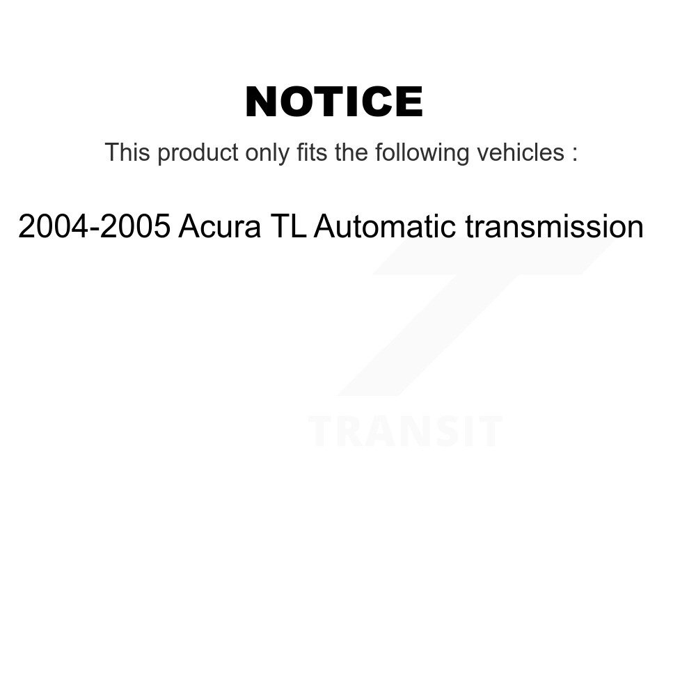 Front Disc Brake Rotors And Ceramic Pad Kit For 2004-2005 Acura TL Automatic transmission K8C-100549 - Image 2