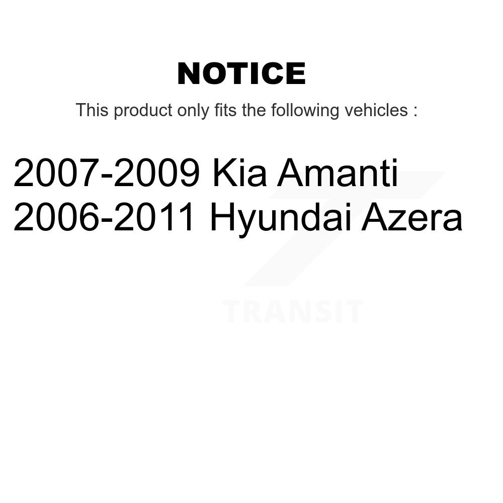 Front Disc Brake Rotors And Ceramic Pads Kit For Hyundai Azera Kia Amanti K8C-100622 - Image 2