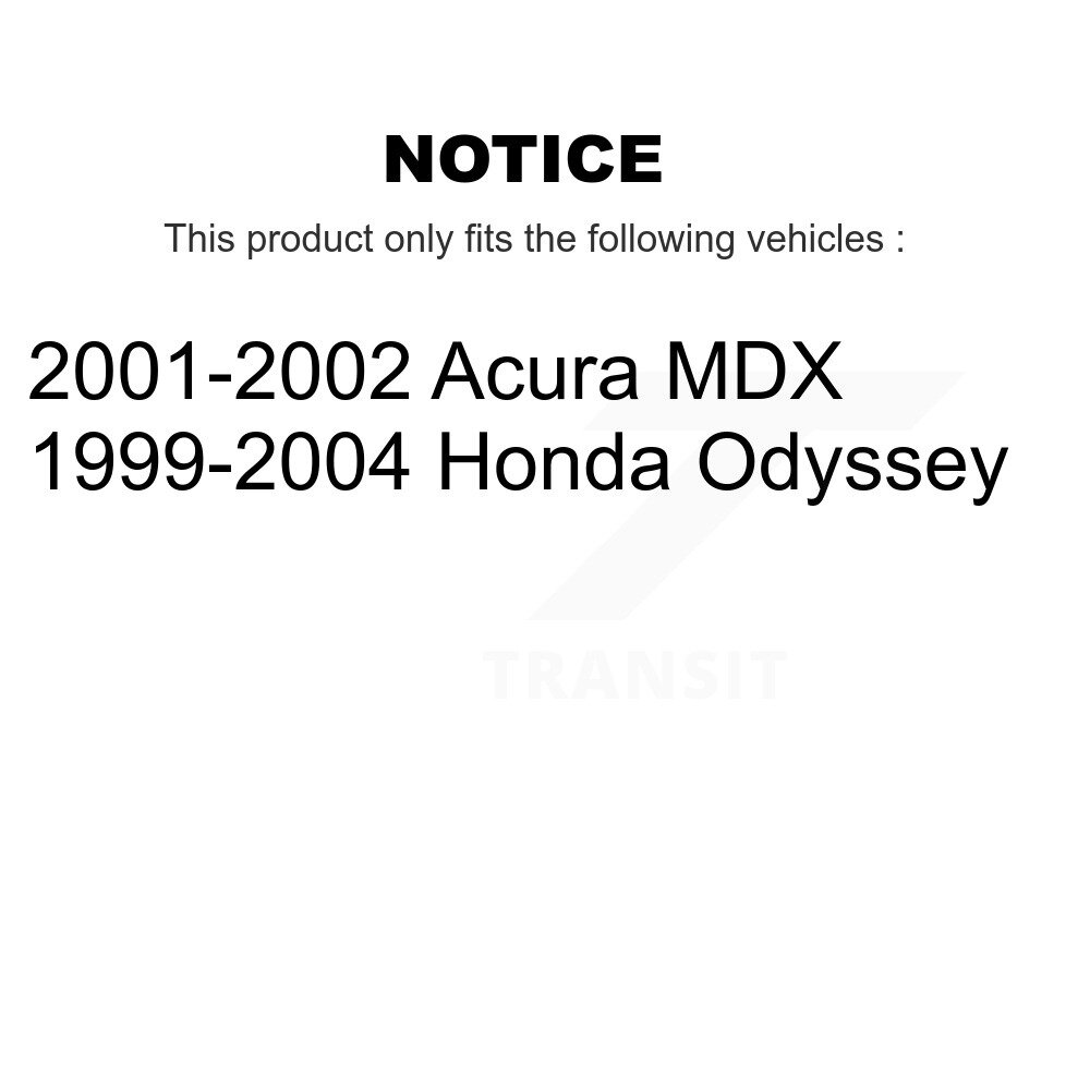 Front Disc Brake Rotors And Ceramic Pads Kit For Honda Odyssey Acura MDX K8C-100643 - Image 2