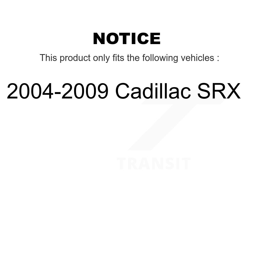 Front Disc Brake Rotors And Ceramic Pads Kit For 2004-2009 Cadillac SRX K8C-100649 - Image 2