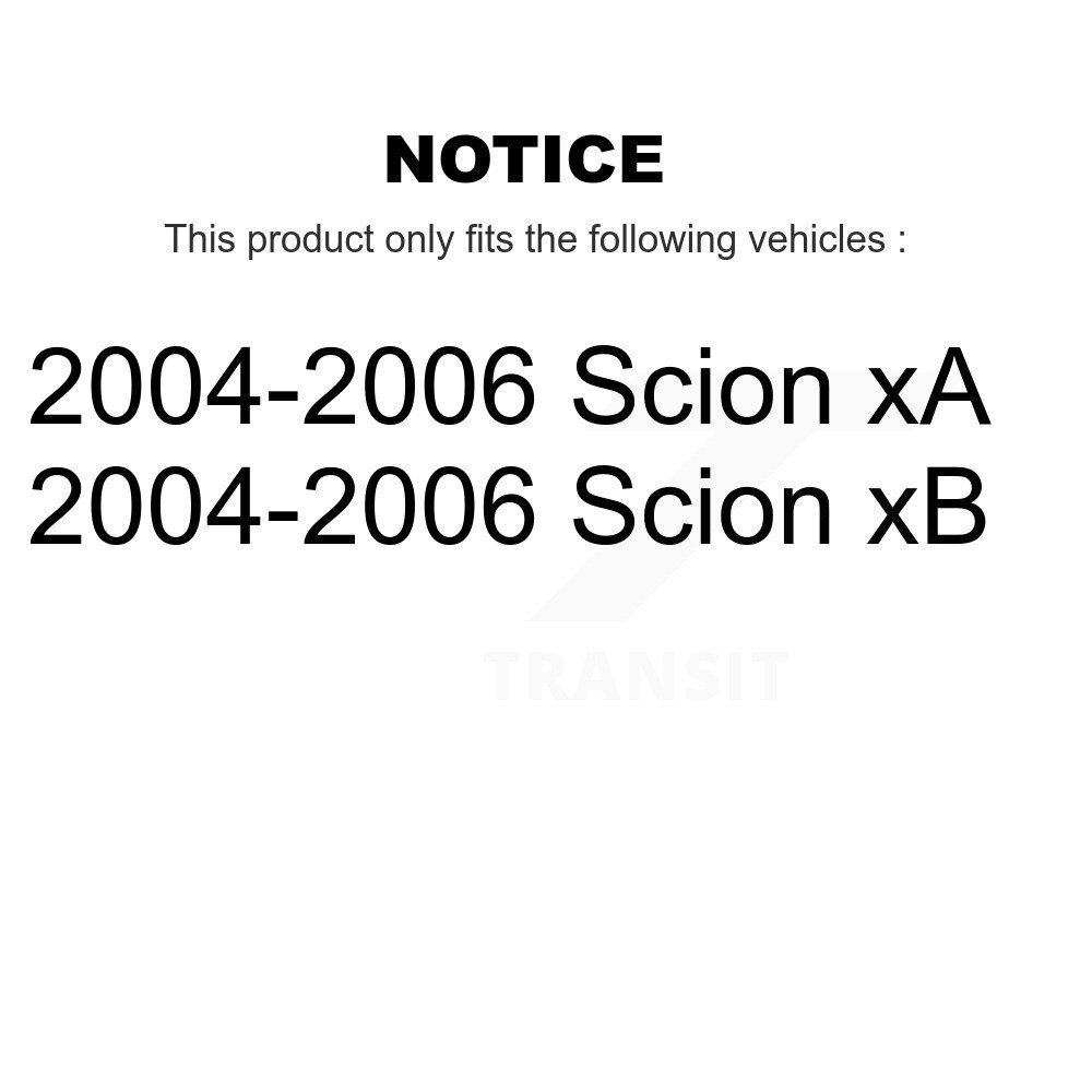 Front Disc Brake Rotors And Ceramic Pads Kit For 2004-2006 Scion xB xA K8C-100678 - Image 2