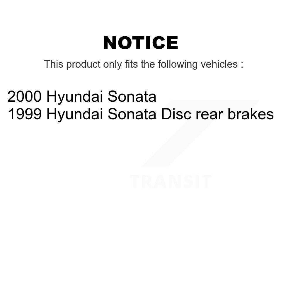 Front Rear Disc Brake Rotors And Ceramic Pads Kit For Hyundai Sonata K8C-101008 - Image 2