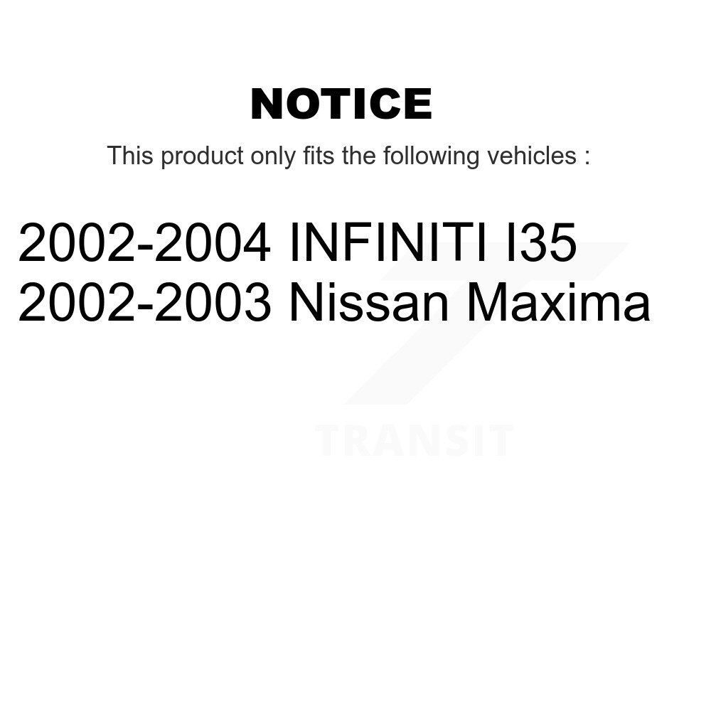 Front Rear Disc Brake Rotors And Ceramic Pads Kit For Nissan Maxima INFINITI I35 K8C-101325 - Image 2