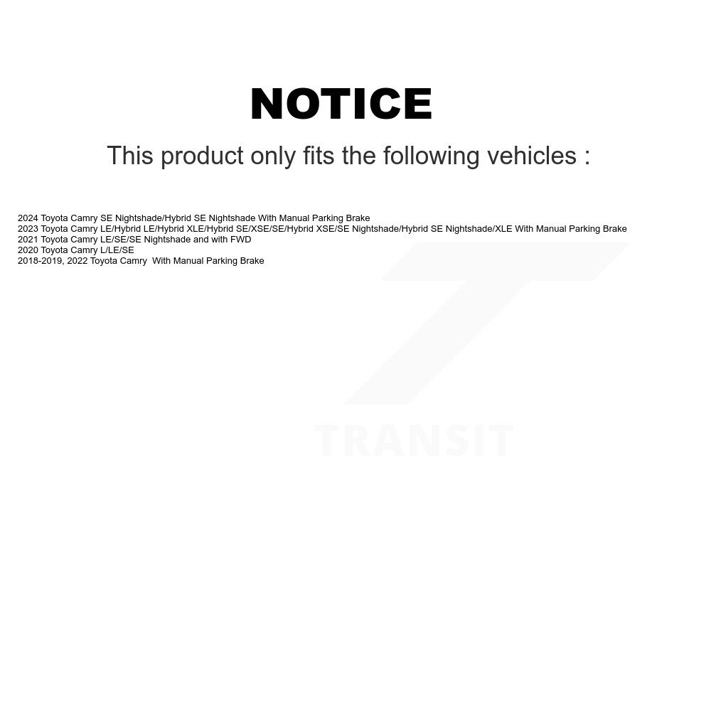Rear Disc Brake Rotors And Ceramic Pads Kit For Toyota Camry K8C-101906 - Image 2