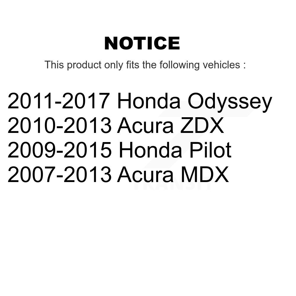 Rear Disc Brake Rotors And Ceramic Pads Kit For Honda Odyssey Pilot Acura MDX ZDX K8C-102150 - Image 2
