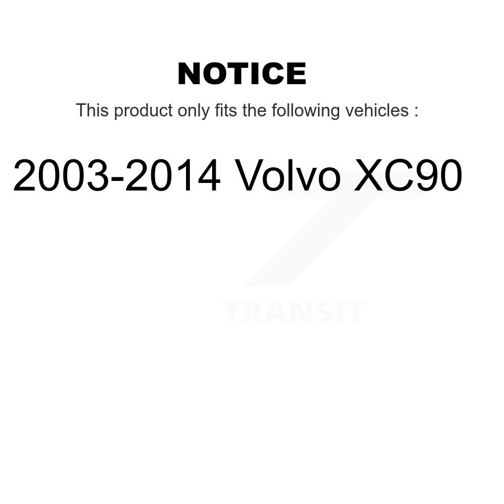Rear Disc Brake Rotors And Ceramic Pads Kit For 2003-2014 Volvo XC90 K8C-102151 - Image 2