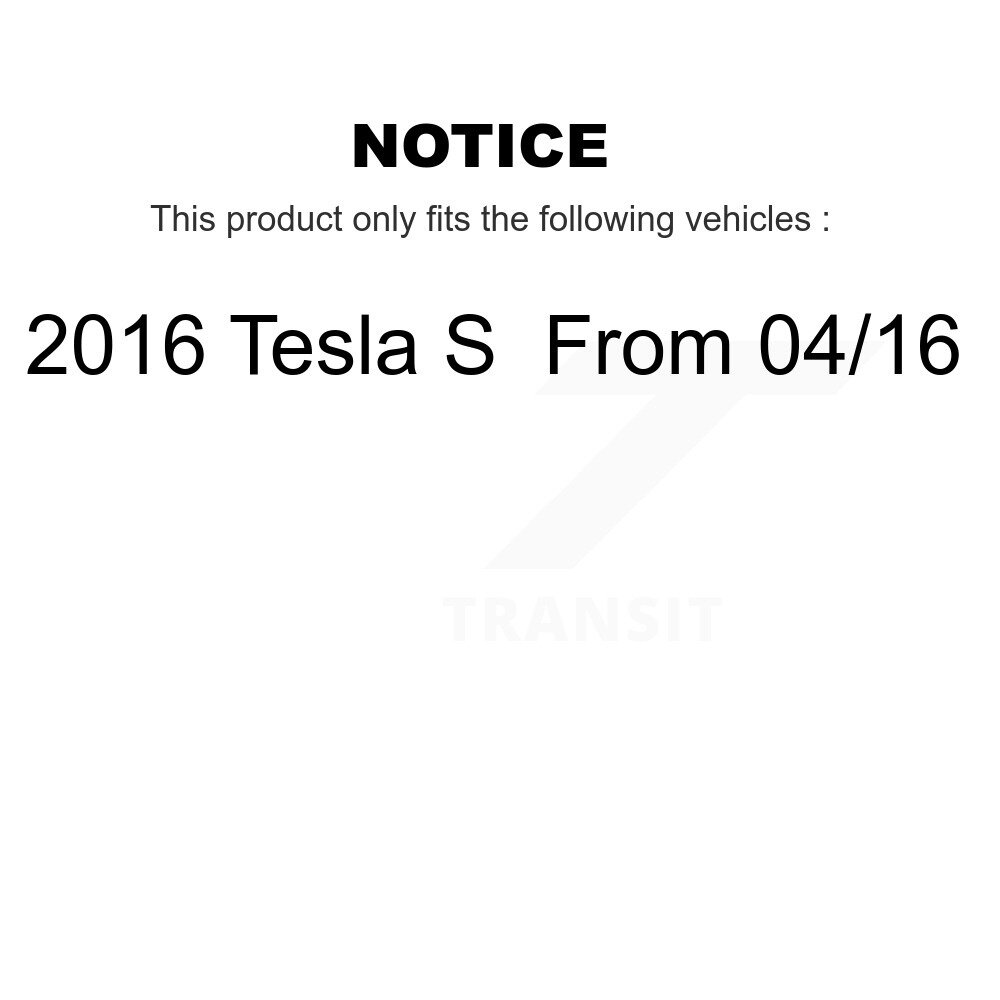Front Rear Disc Brake Rotors And Ceramic Pads Kit For 2016 Tesla S From 04 16 K8C-102996 - Image 2