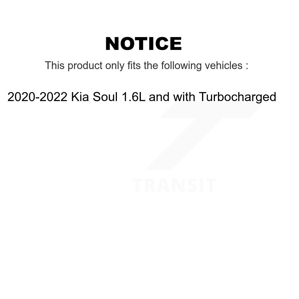 Front Rear Disc Brake Rotor Ceramic Pad Kit For 2020-2022 Kia Soul 1.6L with Turbocharged K8C-103172 - Image 2
