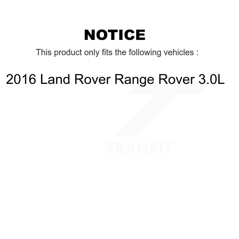 Front Rear Disc Brake Rotors And Ceramic Pads Kit For 2016 Land Rover Range 3.0L K8C-103378 - Image 2
