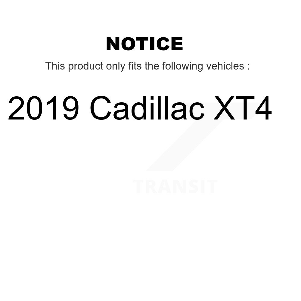 Front Rear Disc Brake Rotors And Ceramic Pads Kit For 2019 Cadillac XT4 K8C-103424 - Image 2