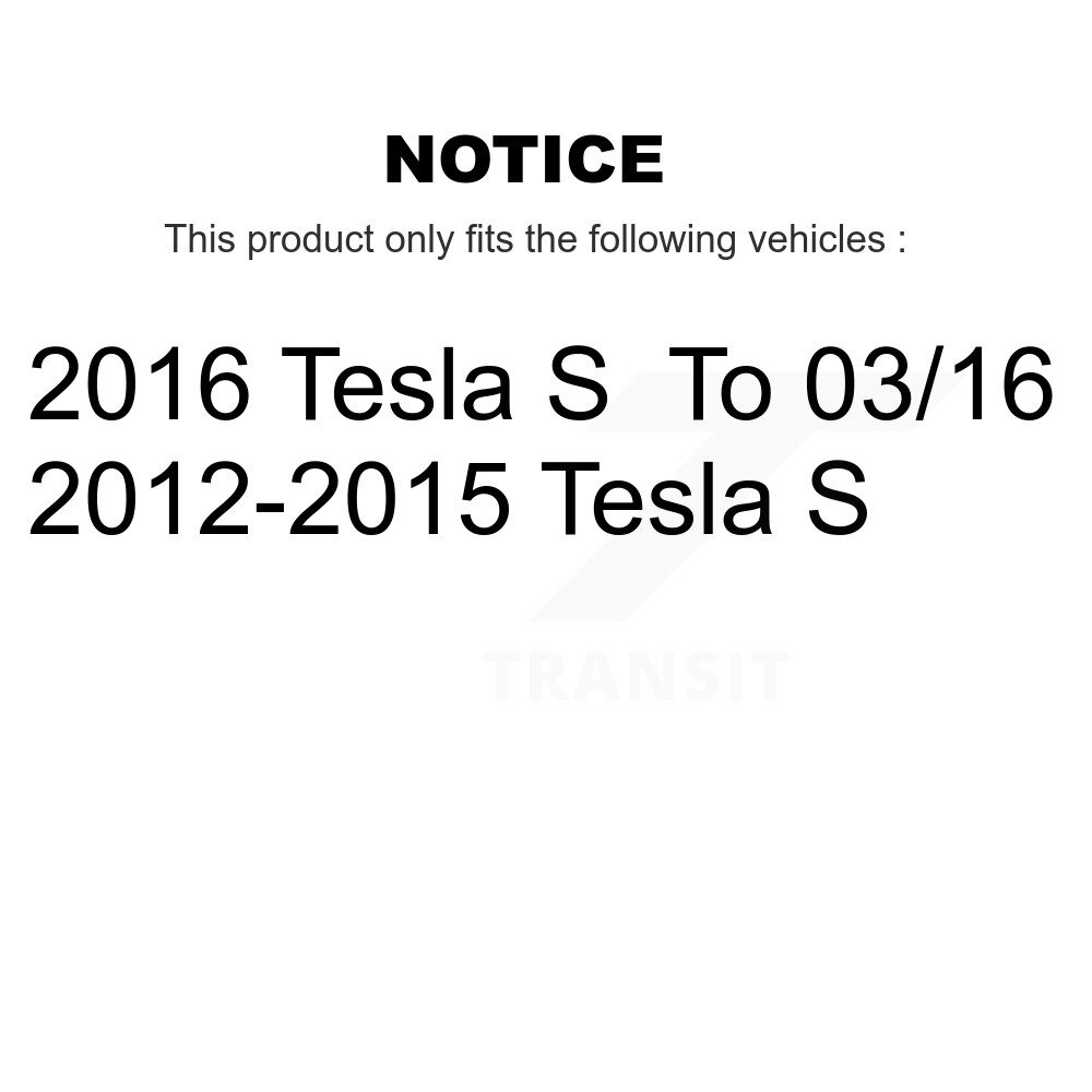 Rear Disc Brake Rotors And Ceramic Pads Kit For Tesla S K8C-103718 - Image 2