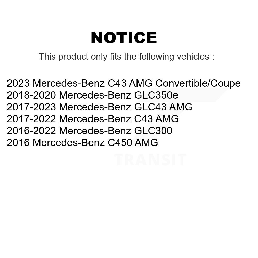 Rear Disc Brake Rotor Ceramic Pad Kit For Mercedes-Benz GLC300 C43 AMG GLC43 C450 GLC350e K8C-103753 - Image 2