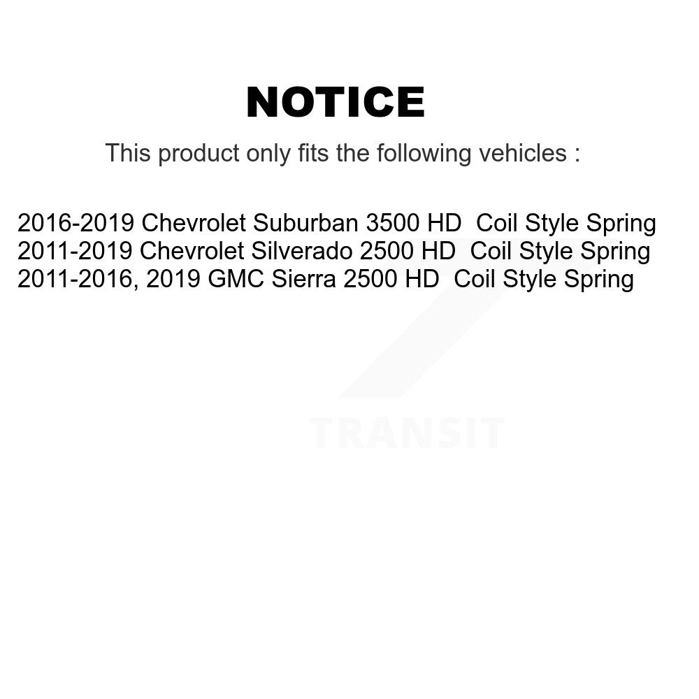 Rear Disc Rotors Ceramic Pads Parking Shoes Kit For Chevrolet Silverado 2500 HD GMC 3500 K8C-104096 - Image 2