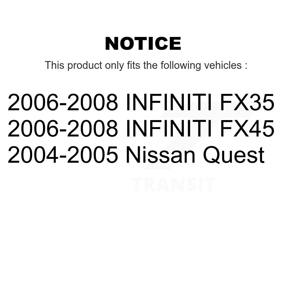 Rear Disc Rotors Ceramic Pads Parking Brake Shoes Kit For INFINITI FX35 Nissan Quest FX45 K8C-104127 - Image 2