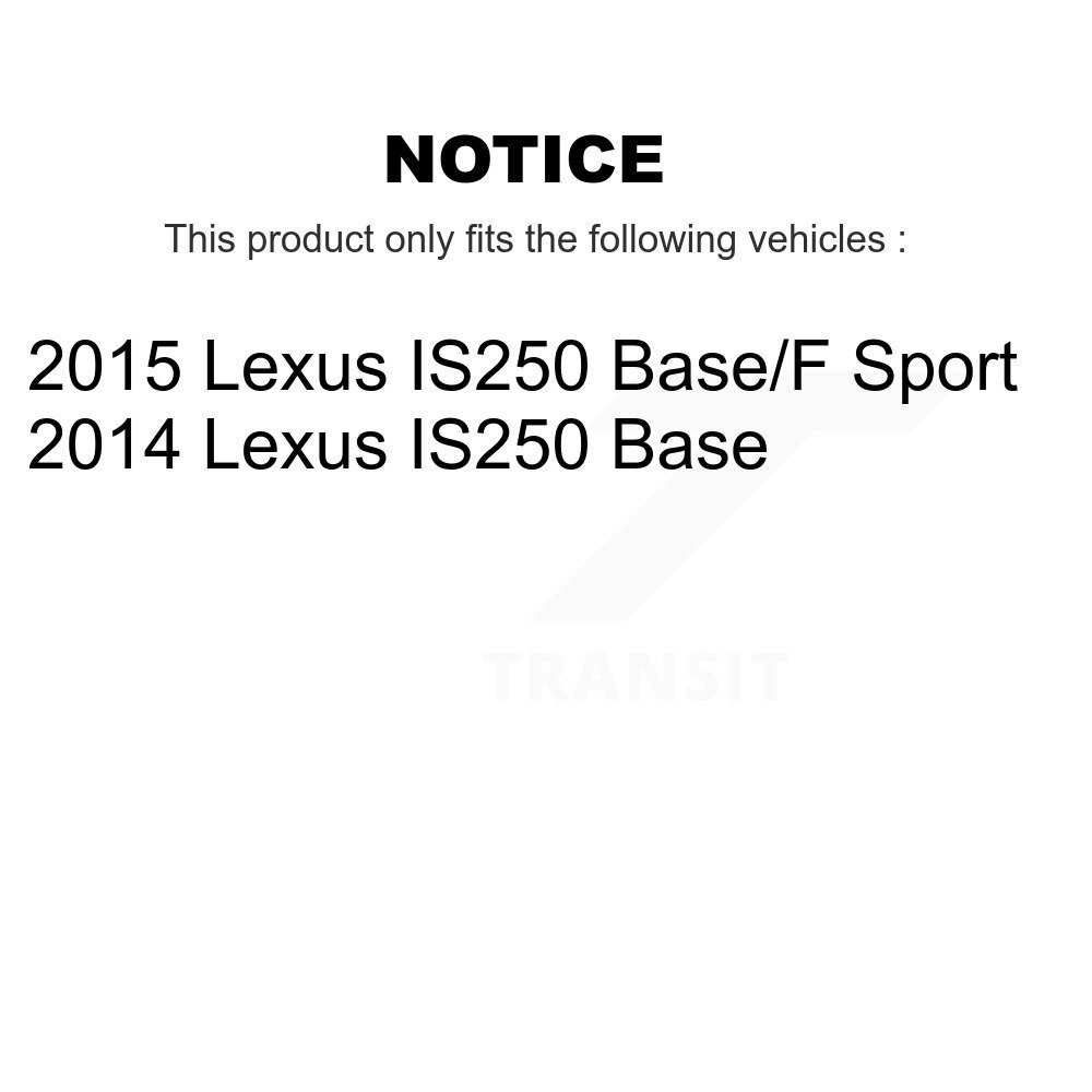 Rear Disc Rotors Ceramic Pads Parking Brake Shoes And Hardware Kit For Lexus IS250 K8C-104255 - Image 2